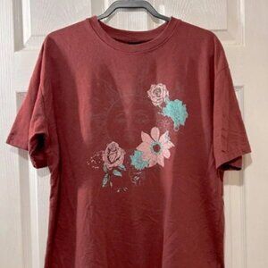 Floral Graphic Women's Jersey Top